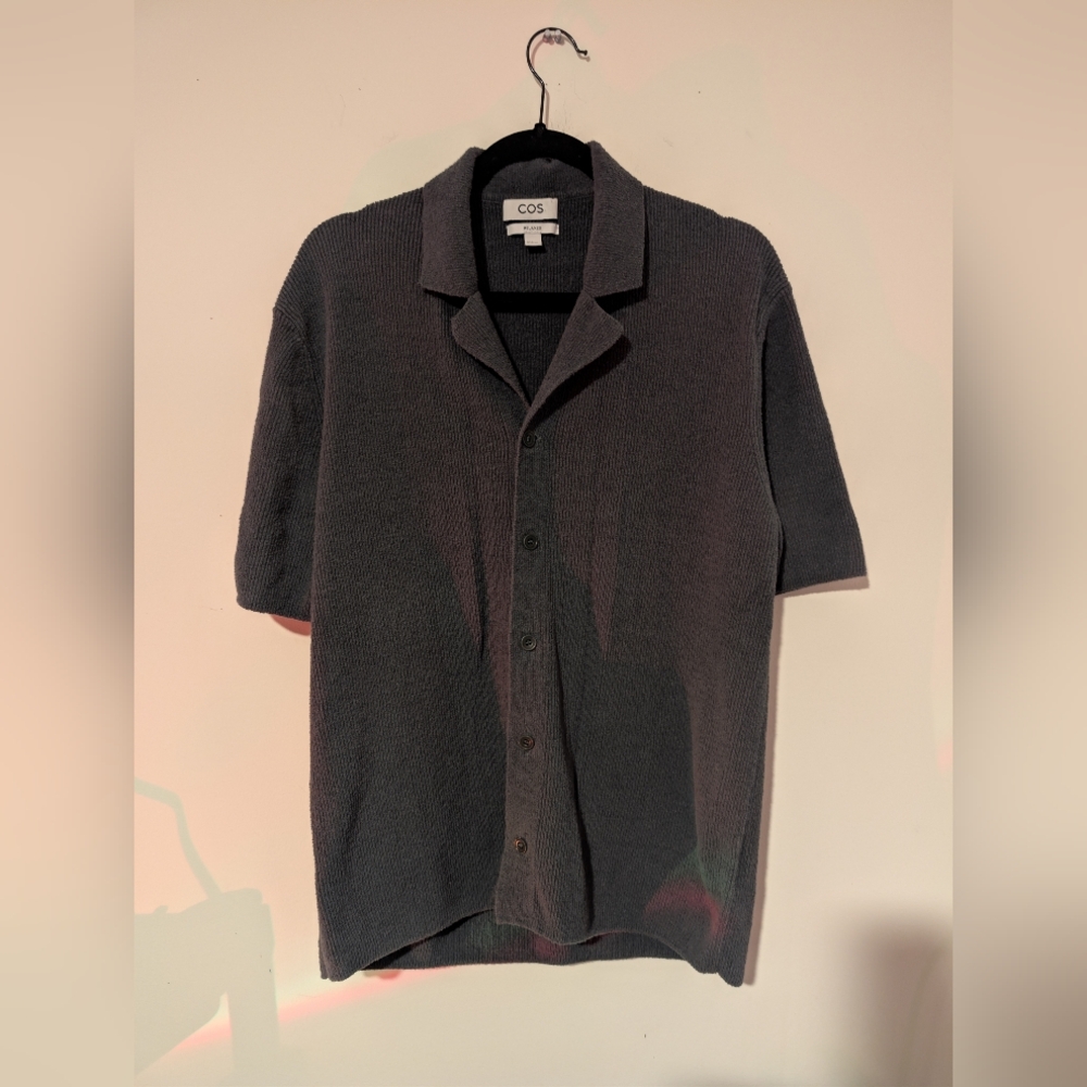 COS Dark Gray Casual Button Down Shirt